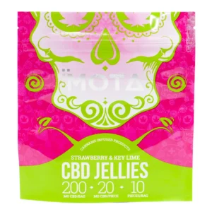 Alternative view of MOTA CBD STRAWBERRY AND KEY LIME JELLIES