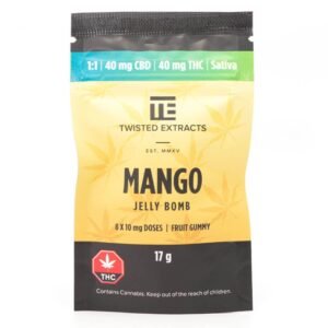 Twisted Extracts Mango Jelly Bomb – (1:1 THC/CBD) – Sativa